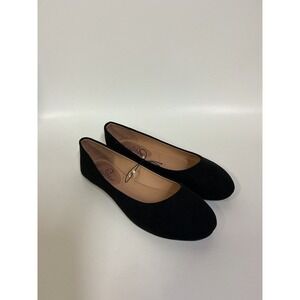 HapHop black suede flats women's size 7